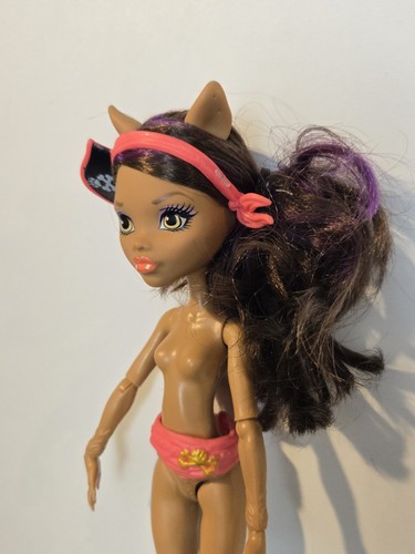 Monster High Shriekwrecked Clawdeen Wolf Doll Mattel. Nude Ooak EUC C266 - Picture 7 of 12