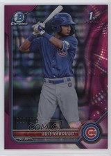 2022 Bowman Chrome Prospects Fuchsia Lava Refractor 97/199 Luis Verdugo 1g1q