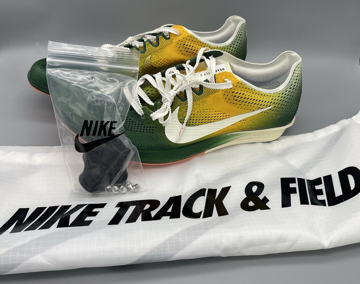 Nike Mens ZoomX Dragonfly 2 Elite Green Yellow Mens Sz 7.5 IB7724