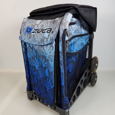 Zuca Blue Reef Deep Sea Sport Insert Bag With Black Frame & Top Cover Light Up 