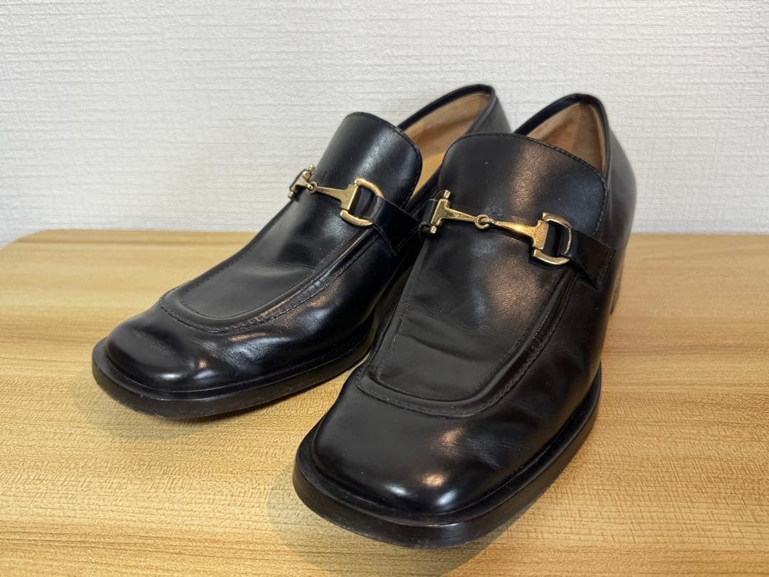 GUCCI Women's Loafers Horsebit Leather Black EU36.5/US6.5 120248c thumbnail 16