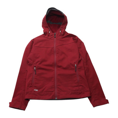 Outdoor Research Jacke Damen klein weinrot Kapuze wasserabweisend Wandermantel