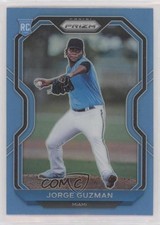 2021 Panini Prizm Carolina Blue Prizm Jorge Guzman #27 k6j