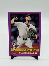 Merrill Kelly 2025 Topps Heritage Light Purple Border #287 Arizona Diamondbacks