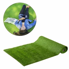 30 sq ft Synthetic Indoor Outdoor Artificial Turf Carpet with Rubber Backing