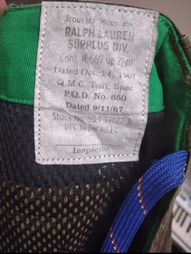 POLO RALPH LAUREN Alaskan Expedition Terrain Surplus Camo Cargo Pants Hi Tech 34 - Picture 4 of 22