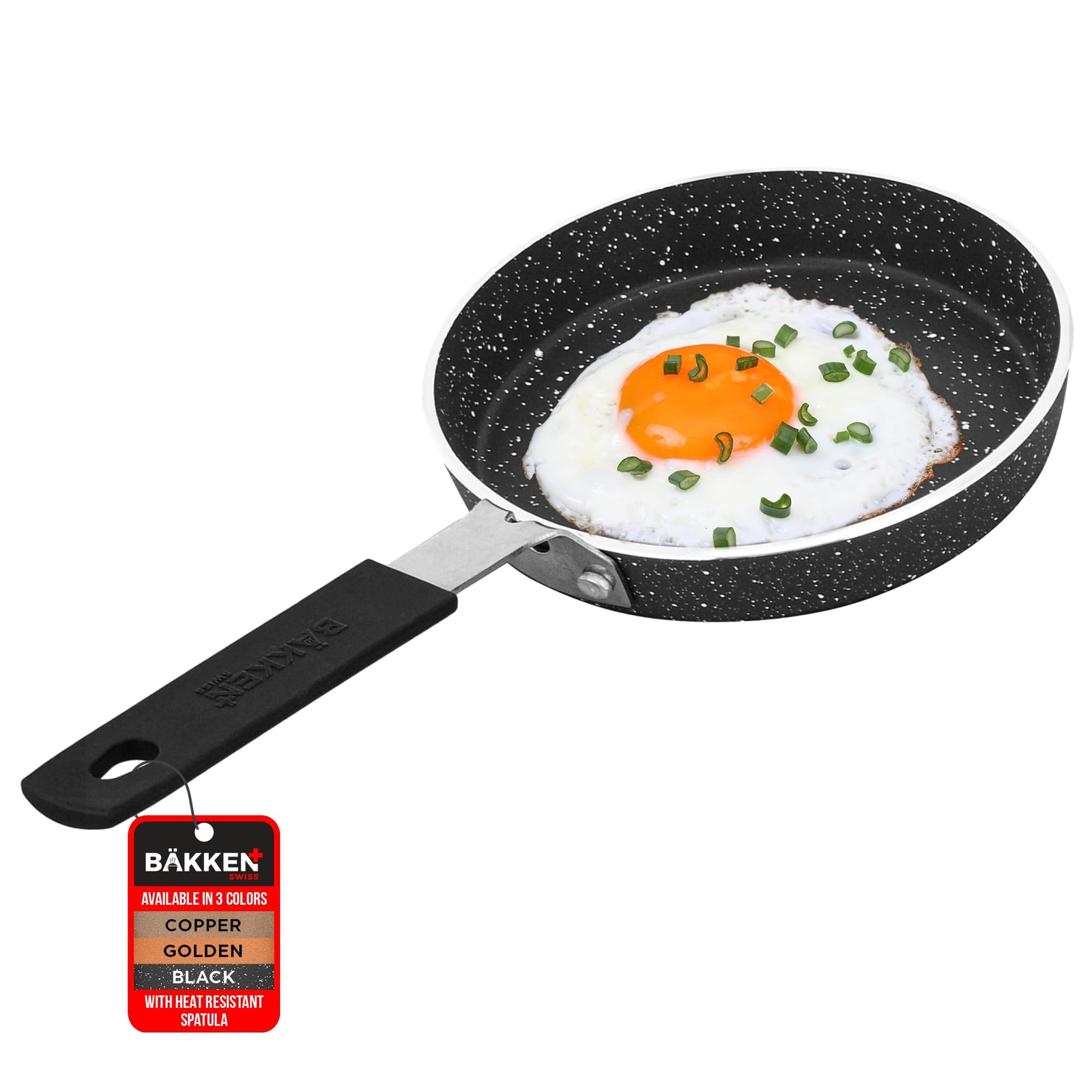 BAKKENMASTER Bakken-Swiss 2-Piece Mini Nonstick Egg Pan & Omelet Pan – Egg Pa...