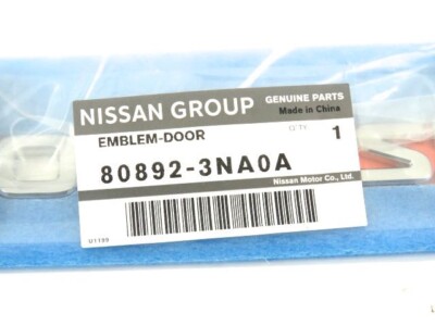 Genuine New NISSAN ZERO EMISSION DOOR BADGE Side Emblem For Leaf 
