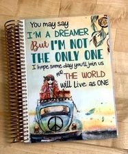 "U may say I'm a Dreamer" Cover Set 4 use w/ Erin Condren A5 Coil Spiral Planner