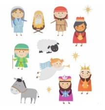 Christmas Nativity Scrapbook Card Craft Stickers