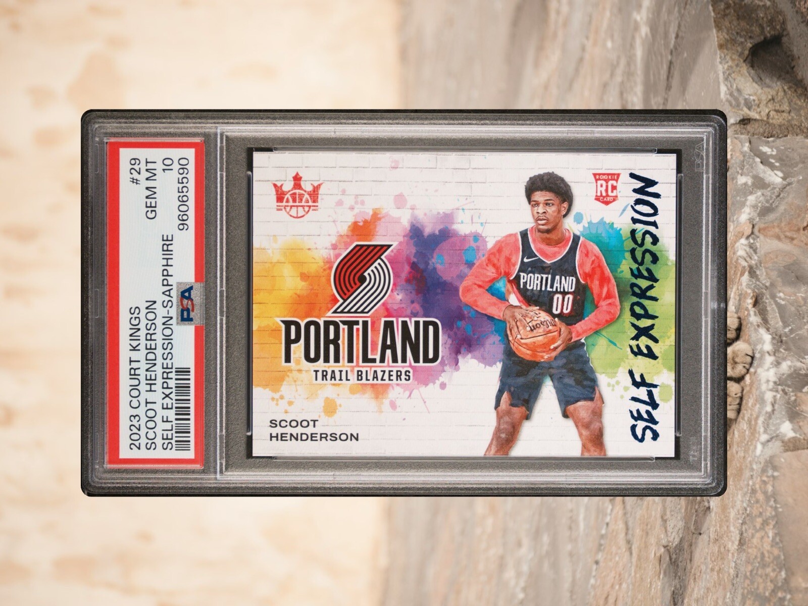 2023 Court Kings Scoot Henderson 20/25 Sapphire Self Expression PSA 10 SSP