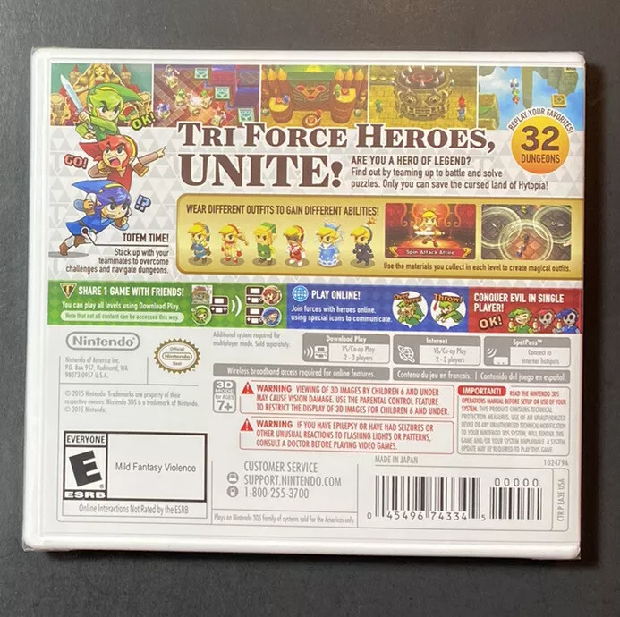 Pre-Owned - The Legend of Zelda: Tri-Force Heroes, Nintendo, Nintendo 3DS,  045496743345 