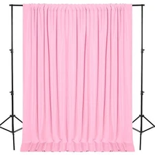 Pink Backdrop Curtains 2 Panels 5x8ft Wedding Birthday Party Photography