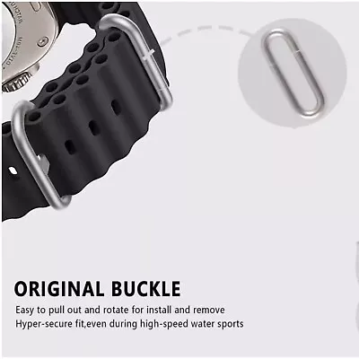 Buckle Clamp for Ocean Band Apple Watch Ultra 49mm 45mm 44mm 42mm, Replacement