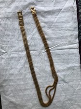 Vintage 70's Woman Metal Belt 32.5 Inches