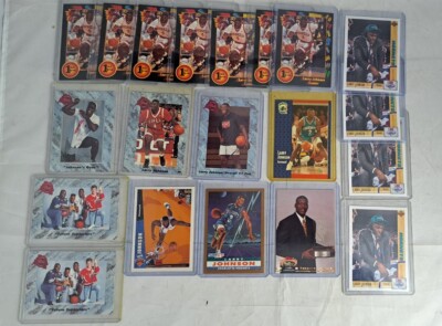 Lot of 20 Larry Johnson Rookie Cards Wild Card, Upper Deck, Stadium Club, etc
