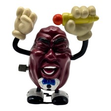 California Raisins Wind Up Walking Toy Singing Microphone Vintage Collectible