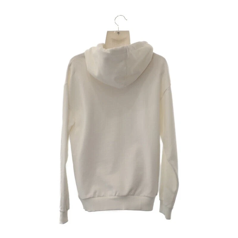 CELINE Felpa con Cappuccio Sciolta Cotone Bianco S Unisex TGIS