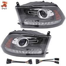 For 2013-2018 Dodge Ram 150025003500 Factory Projector Headlights W Led Drl For 2013-2018 Dodge Ram 150025003500 Factory Projector Headlights W Led Drl