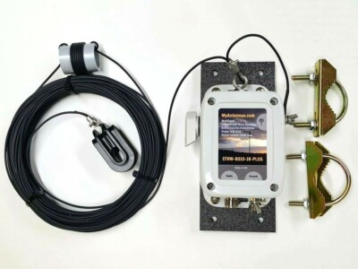End Fed Antenna EFHW-8010-1K-Plus / Installation-plate  / LOW SWR/ 130 feet long