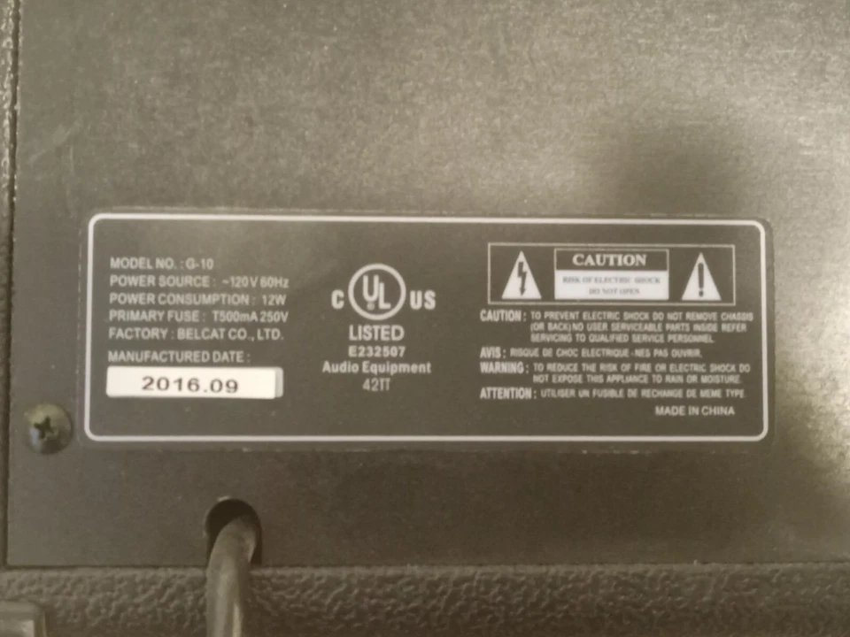 Rogue G10 10W 1x5吉他组合扩音器黑色 — 第 4/4 张图片