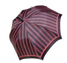 CHRISTIAN DIOR Rare Vintage Trotter Wooden Handle Umbrella