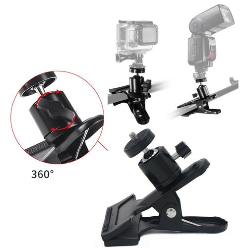 Metal Camera Flash Holder Video Light Mount Clamp Photography Accessory ...