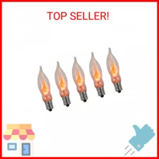Creative Hobbies® A101 Flicker Flame Light Bulb -3 Watt, 130 Volt, E12 Candelabr