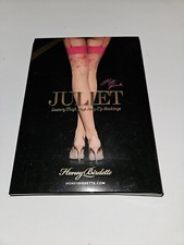 Honey Birdette Juliet Hot Pink Stockings Luxury Thigh High Stay Ups Medium new
