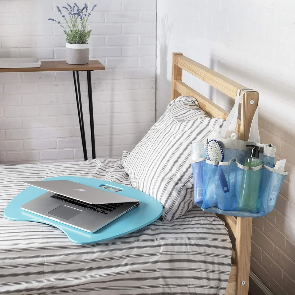 Carrito de ducha de secado rápido HoneyCanDo azul Foto 2 de 2