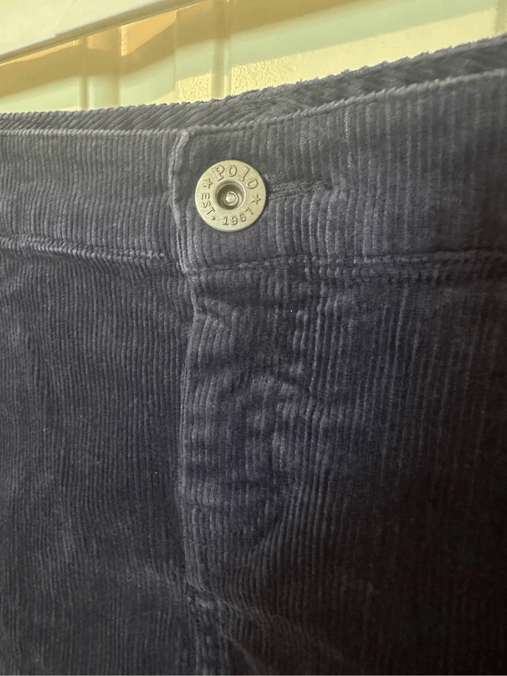 Falda a cuadros de pana con cordón Ralph Lauren para niñas - talla 14 Foto 3 de 4