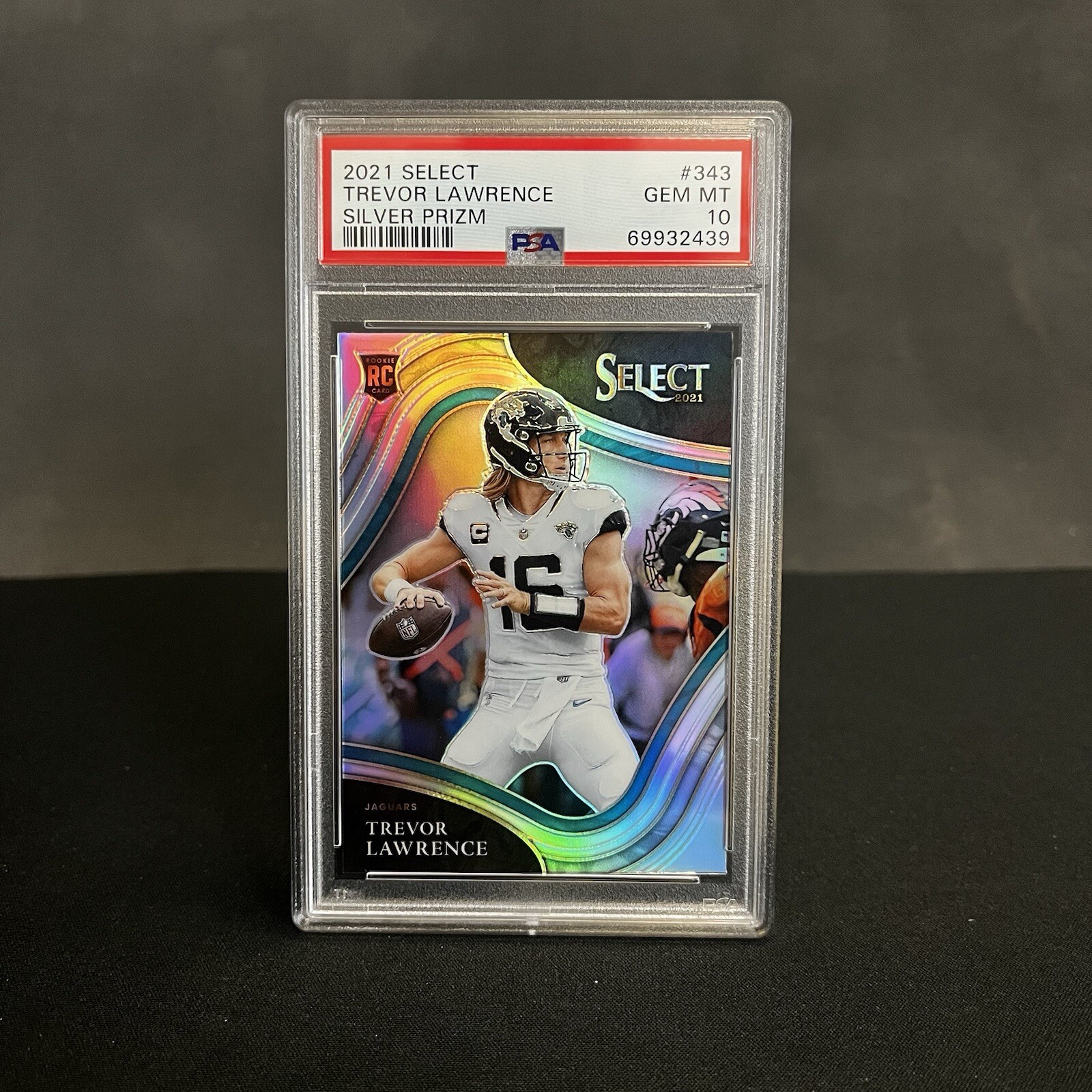 Trevor Lawrence Rookie RC PSA 10 2021 Select Field Level Silver Prizm Jaguars