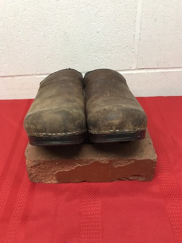 Dansko Oiled Distressed Brown Slip On Professional Clogs Womens 7.5-8/39 - Picture 4 of 10