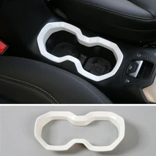 Front Console Water Cup Holder Panel Cover Trim For Jeep Renegade 2016+ White
