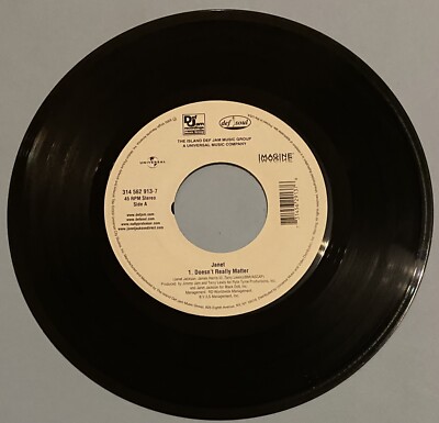 Janet Jackson '' Doesnt Really Matter    45 vinyl record
