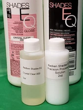 Redken Shades EQ Crystal Clear Gloss, 2 oz W Precision Gel Processing Solution..