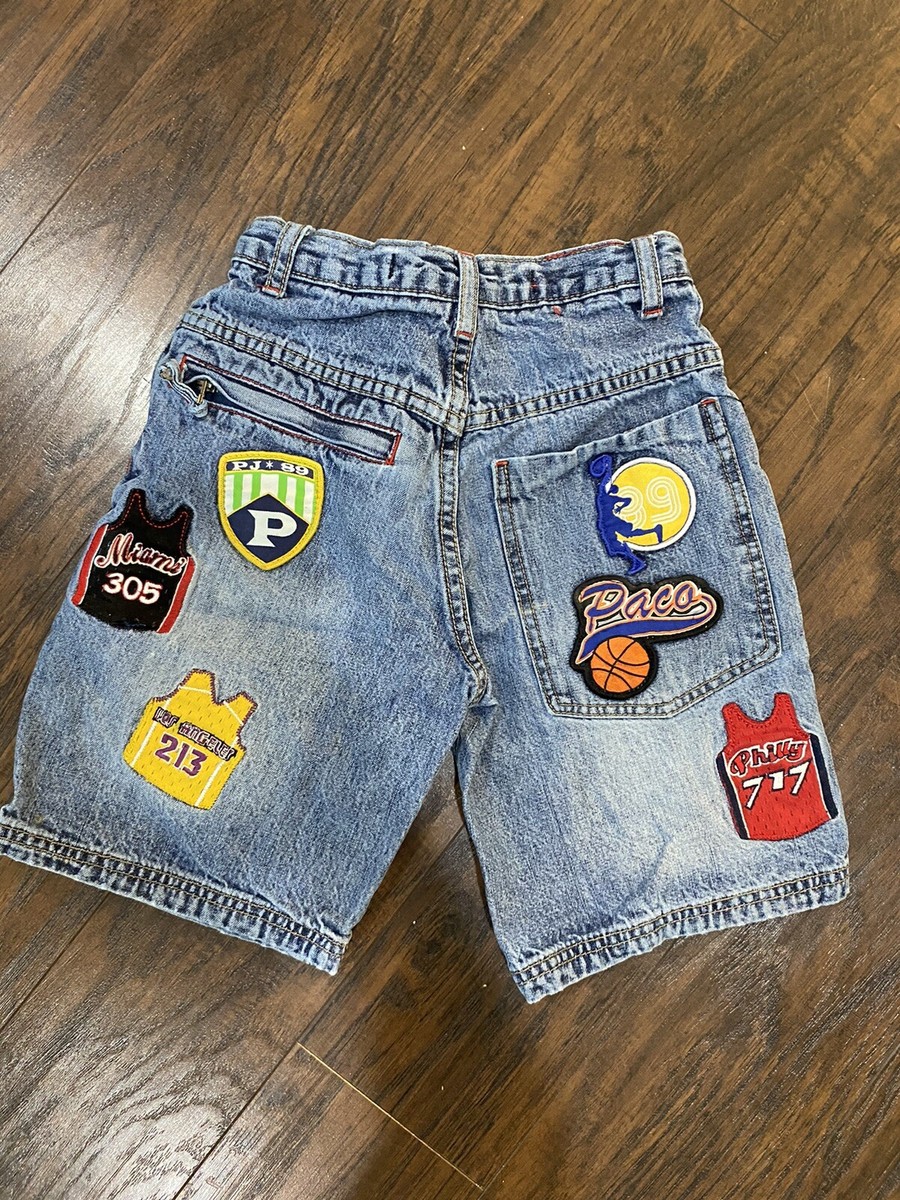 90s 極太　paco sports Jorts ジョーツ ハーフデニム VTG 90s Paco Sport Youth Size 5 Denim Jean Shorts Basketball
