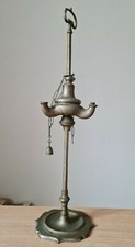 Antica Lucerna Lampada Lanterna Fiorentina ad olio in ottone 3 fiamme fine 700