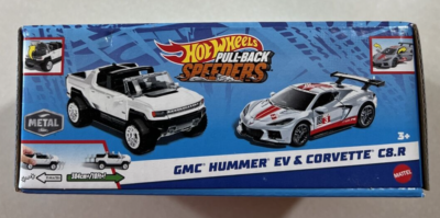 HOT WHELLS   ハマー NEW 2024 Hot Wheels Pull-Back Speeders GMC HUMMER & CORVETTE C8.R