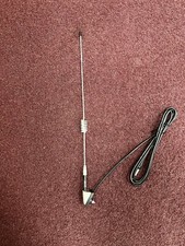 19 White Vintage Roof Fender Side Mount Car Amfm Auto Antenna Metal Mast Ant