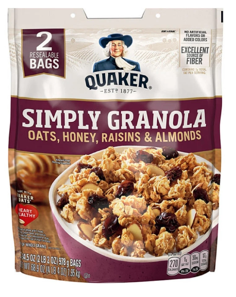 Quaker Simply Granola, 34.5 oz., 2 pk. - Image 2 of 4