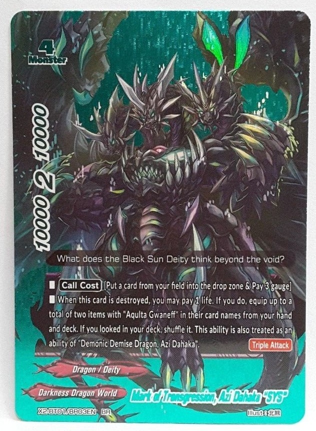Future Card Buddyfight Mark of Transgression, Azi Dahaka SYS