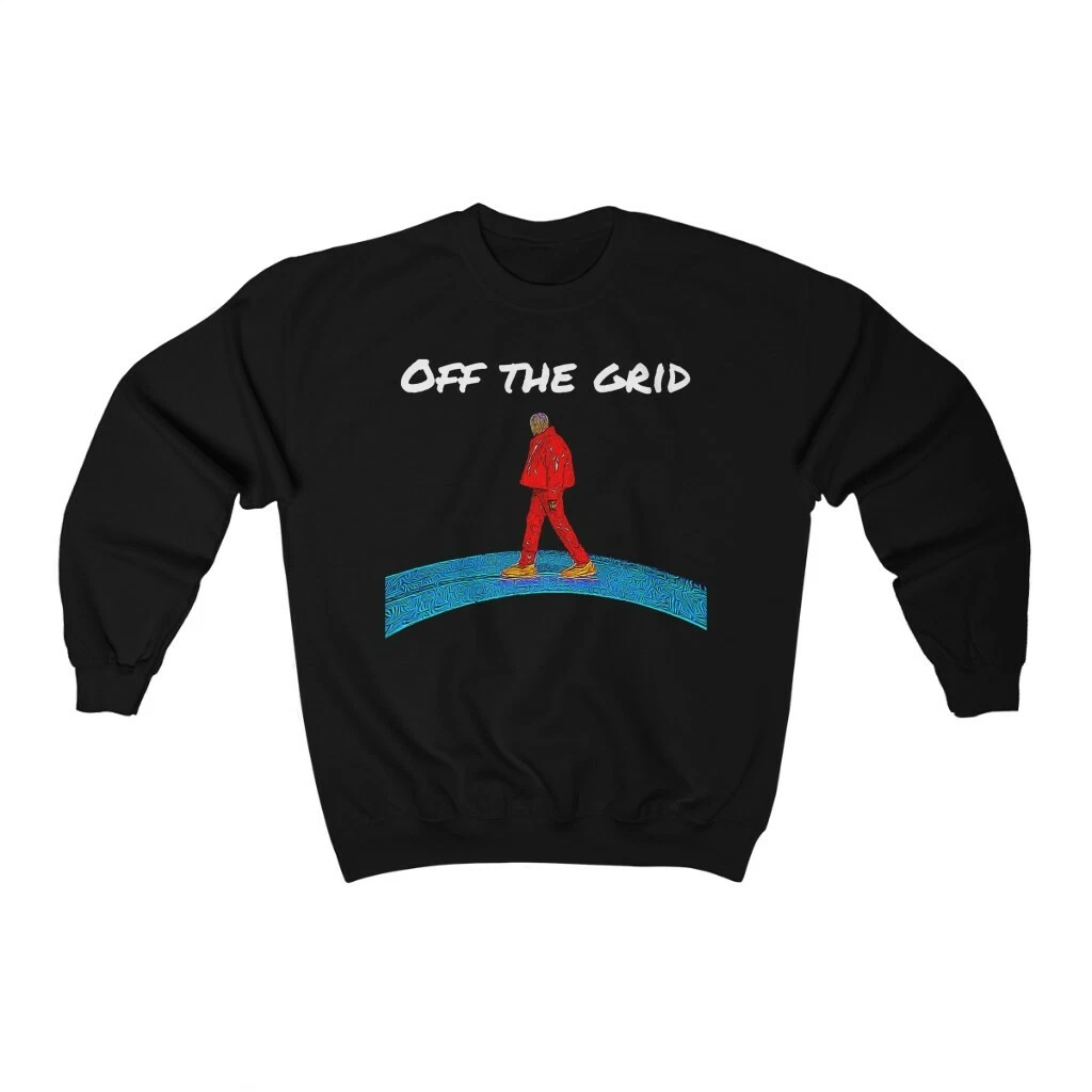 Kanye West Off the Grid Donda Heavy Blend Crewneck Sweatshirt Hip Hop Yeezus