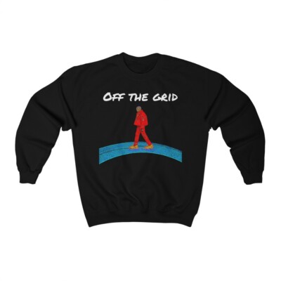 Kanye West Off the Grid Donda Heavy Blend  Crewneck Sweatshirt Hip Hop Yeezus 