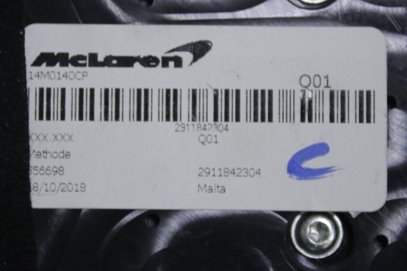 *Damaged* McLaren 720S Right Side Carbon Window Control Switch 2018 - 2023 OEM