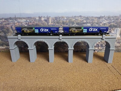 Spur O 5 Bogen zweigleisiges Viadukt 3D gedruckt