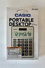 Casio MS-80B Tax and Currency Calculator with Large 8 Digit Display