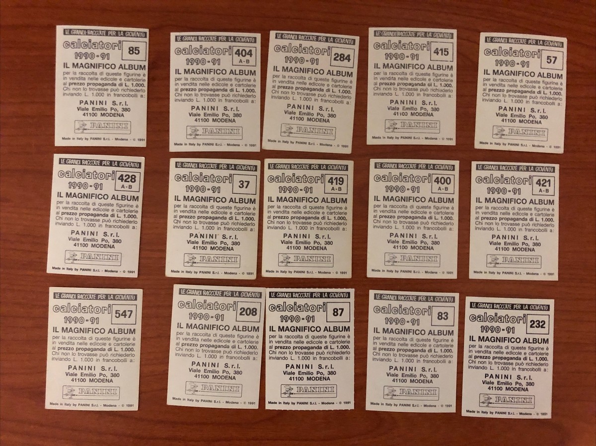 Lot De Figurines Calciatori Score - 191 Pièces Vintage Des Années 90 (1993)