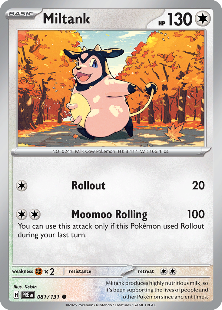Miltank 81/131 Common | Prismatic Evolutions | Pokemon Card | eBay Miltank 81/131 Common | Prismatic Evolutions | Pokemon Card | eBay