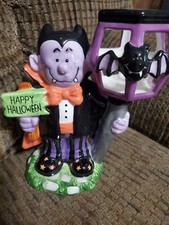 Count Dracula Ceramic Candle Holder Factory Card Party Outlet Halloween Decor